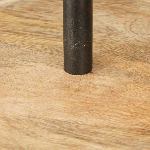 Artículo Estantería redonda de 2 niveles Madera y metal negro A36cm