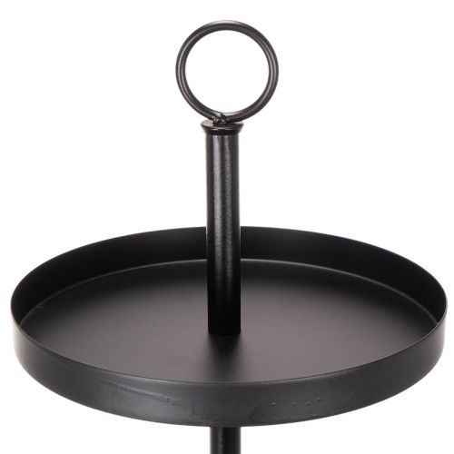 Soporte redondo de metal de tres niveles para servir, ideal para la decoración de mesas de varios niveles, 61 cm. | Floristik24.es