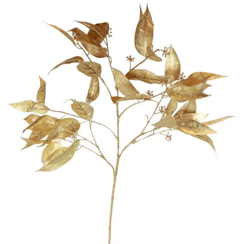 Floristik24 Lancetas Artificiales Eucalipto Rama Eucalipto Oro 95cm