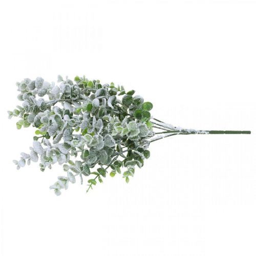 Artículo Rama de eucalipto artificial rama deco nevada eucalipto Navidad 48cm