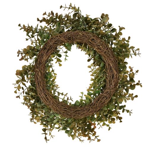 Artículo Corona de eucalipto artificial decoración otoñal eucalipto Ø36cm
