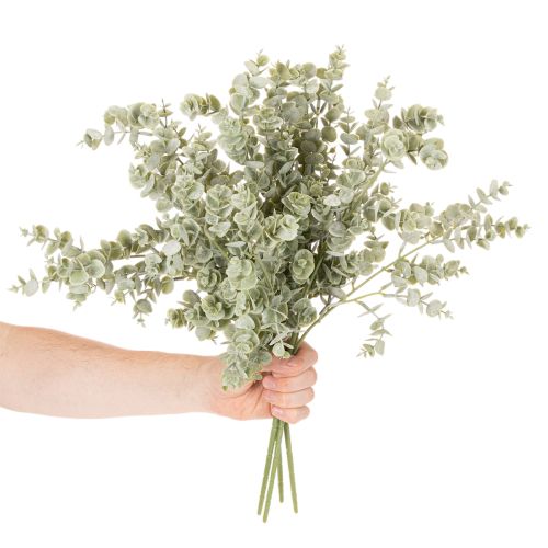 Rama de eucalipto artificial, rama decorativa para jarrones y ramos, 49 cm, 4 unidades. | Floristik24.es