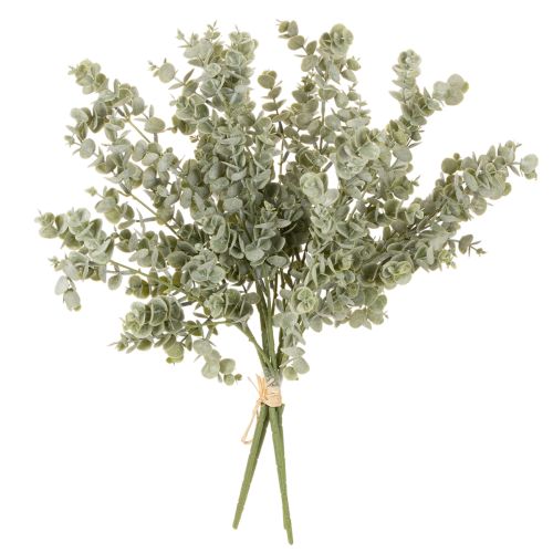 Rama de eucalipto artificial, rama decorativa para jarrones y ramos, 49 cm, 4 unidades. | Floristik24.es