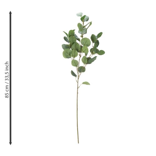 Artículo Flor de eucalipto artificial para decoración de interiores moderna, 85 cm, 3 piezas