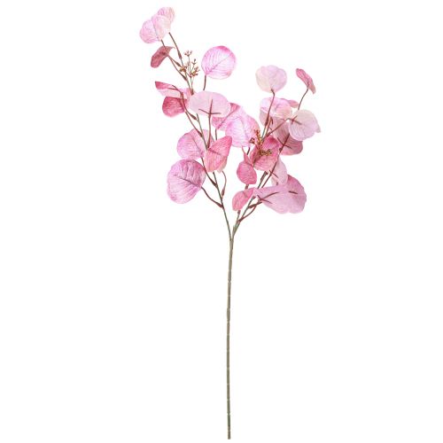 Artículo Rama de eucalipto purpurina eucalipto artificial rosa 65cm 3ud