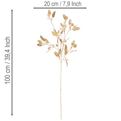 Rama artificial de eucalipto, rama decorativa para jarrón, 100 cm. | Floristik24.es