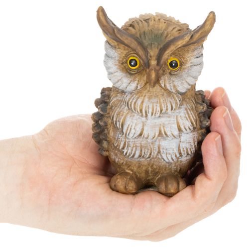 Artículo Figura de búho, búho pequeño sentado, decoración, 11 cm