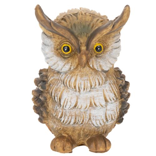 Figura de búho, búho pequeño sentado, decoración, 11 cm | Floristik24.es
