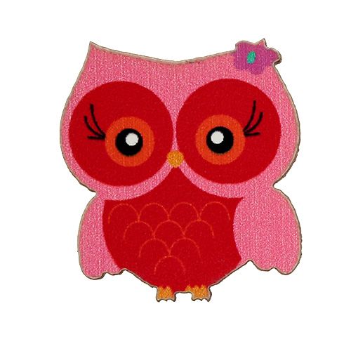 Floristik24 Scatter owls 2cm multicolor 100p