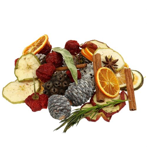 Floristik24 Mezcla navideña de frutas y conos 150g