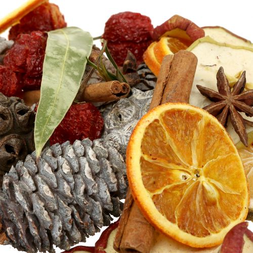 Floristik24 Mezcla navideña de frutas y conos 150g