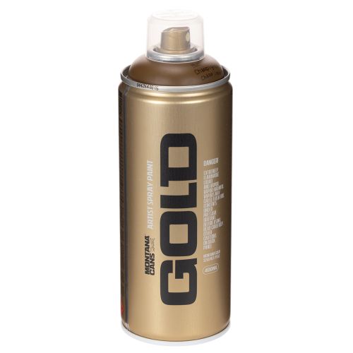 Pintura en aerosol Montana Gold Brown de 400 ml para decoración y manualidades.