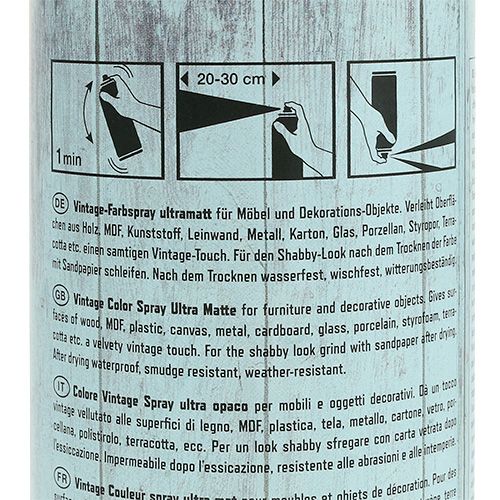 Floristik24 Spray color vintage azul claro 400ml