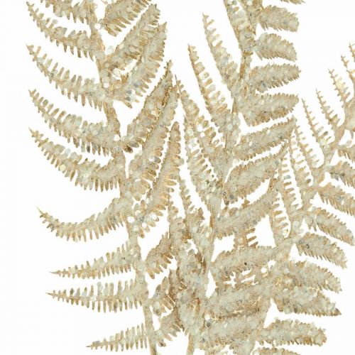 Artículo Deco helecho planta artificial oro brillo decoración navideña 74cm