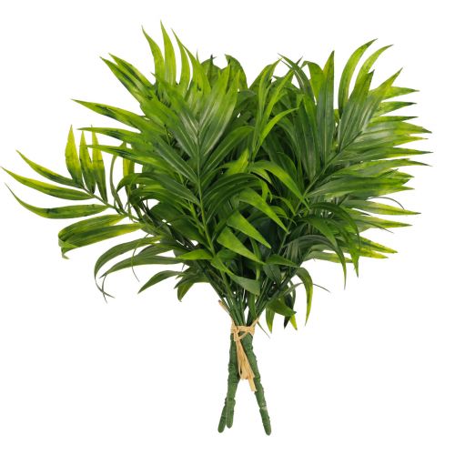 Floristik24 Hojas de palmera decoración de palmeras plantas artificiales verde 30cm 3uds