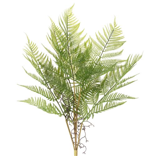 Rama de helecho artificial, planta verde decorativa para arreglos florales, 80 cm.