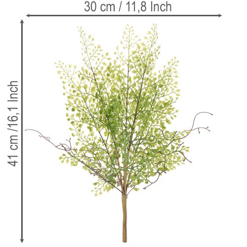 Rama artificial de rusco verde para decoración floral, 41 cm. | Floristik24.es