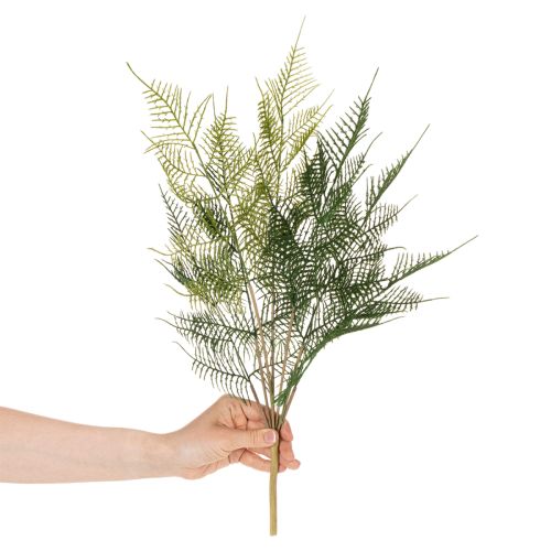 Decoración artificial de rama de helecho, verde, de aspecto realista, 56 cm. | Floristik24.es