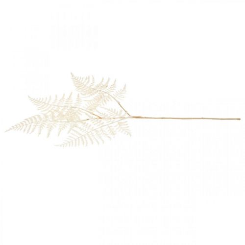 Floristik24 Helecho de hoja decorativa, planta artificial, rama de helecho, hoja de helecho decorativa blanca L59cm