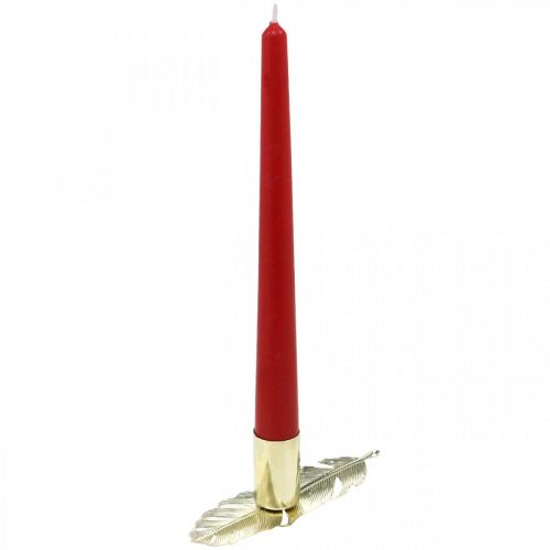 Floristik24 Candelabro con resorte, decoración de metal, portavelas, decoración de Adviento dorado Ø2.2cm L13cm 4ud