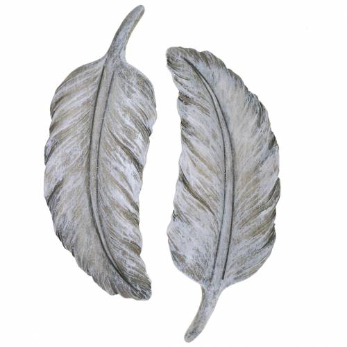 Artículo Pluma para decoración de tumbas 18 cm x 6,5 cm 4 piezas