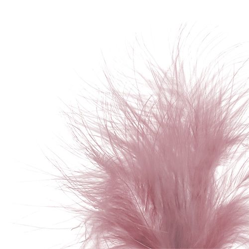 Artículo Pluma para enchufar rosa claro L30cm 12pcs