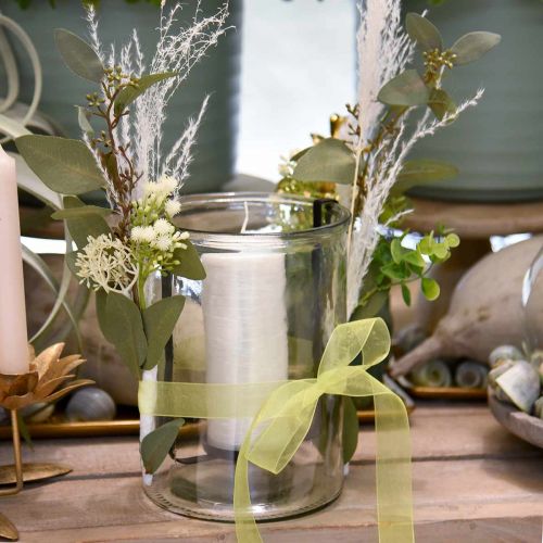 Floristik24 Decoración de pasto de plumas pasto seco blanqueado Miscanthus 75cm 10uds