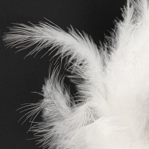 Artículo Corona de plumas ideal para decoración de bodas y decoración atmosférica de Pascua 20cm