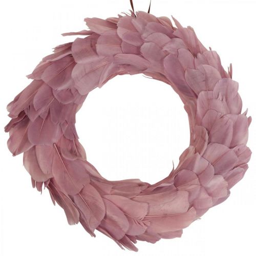 Floristik24 Corona primavera corona rosa antigua para puerta colgante corona Ø20cm 3pcs