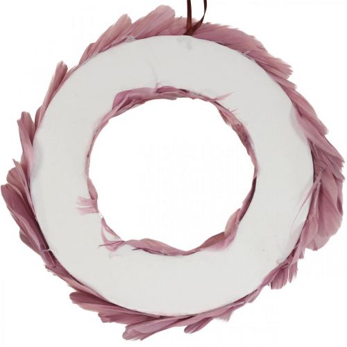 Floristik24 Corona primavera corona rosa antigua para puerta colgante corona Ø20cm 3pcs