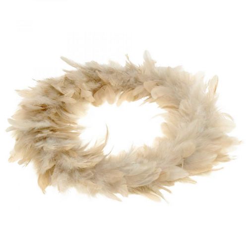 Floristik24 Corona de plumas deco rosa Ø25cm Corona de plumas