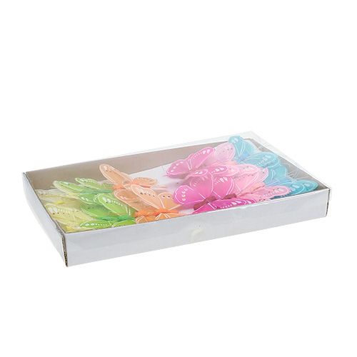 Floristik24 Mariposas de primavera de colores. 8cm 24pcs