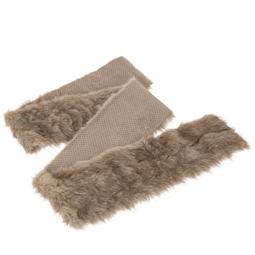 Ribete de piel sintética para decoración y manualidades, 15x180cm, 2 piezas | Floristik24.es