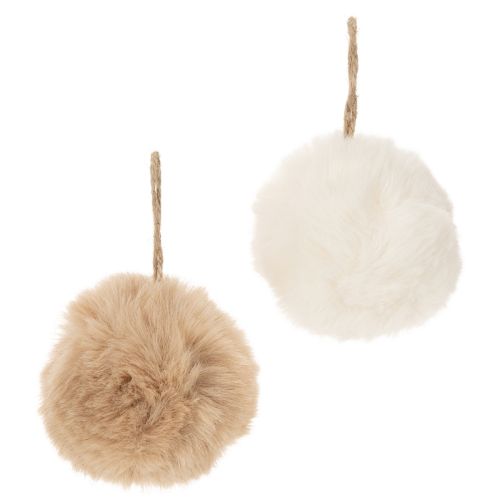 Pompones decorativos para colgar, bola de pelo suave, 7 cm, 6 unidades comprar | Floristik24.es