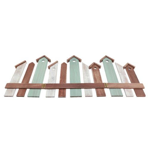 Floristik24 Biombo de ventana biombo de mesa decorativo hilera de casas de madera 69×30cm