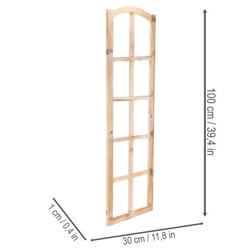 Marco de ventana de madera como decoración de pared 100cm | Floristik24.es