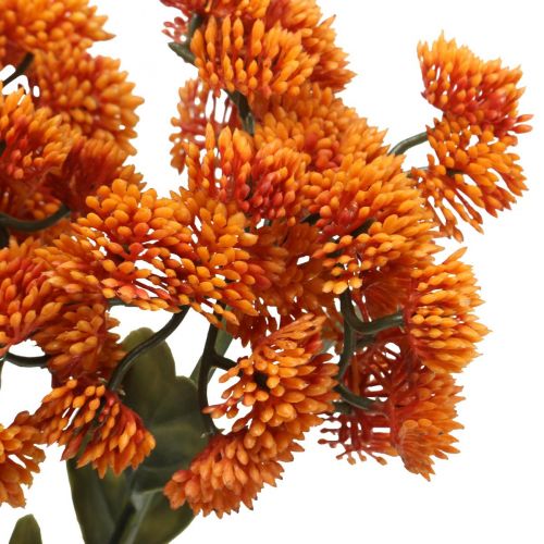 Artículo Stonecrop Orange Sedum Stonecrop flores artificiales H48cm 4pcs