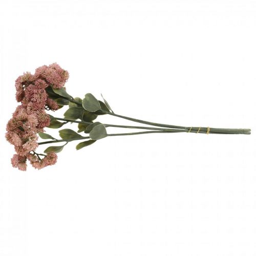 Artículo Stonecrop Flores artificiales Sedum Stonecrop rosa H48cm 4 piezas