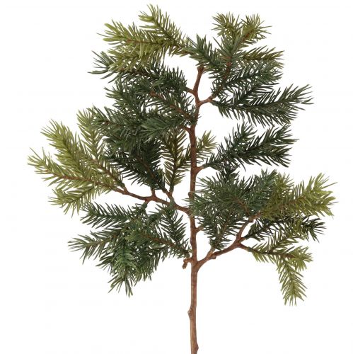Floristik24 Rama de abeto artificial rama de abeto verde marrón 58cm
