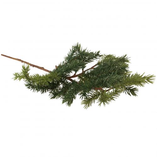 Floristik24 Rama de abeto artificial rama de abeto verde marrón 58cm