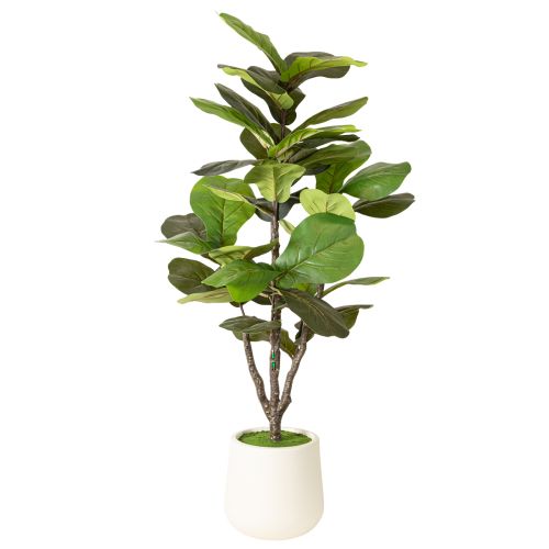 Ficus lyrata artificial de 120 cm, decorativo para salón. | Floristik24.es