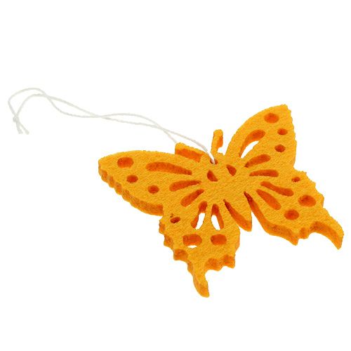 Floristik24 Fieltro mariposas para colgar 32pcs