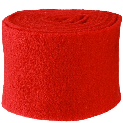 Artículo Cinta de fieltro 15cm x 5m rojo oscuro