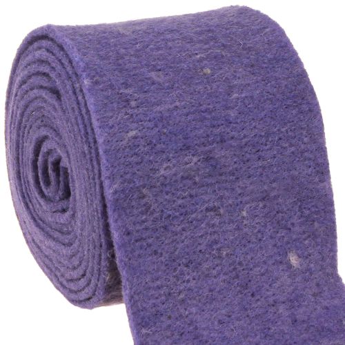 Floristik24 Cinta de fieltro 15cm x 5m color morado