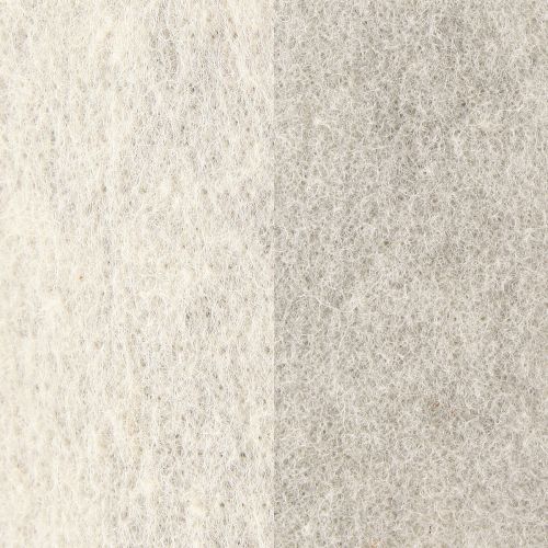 Artículo Cinta de fieltro 15cm x 5m bicolor gris, blanco