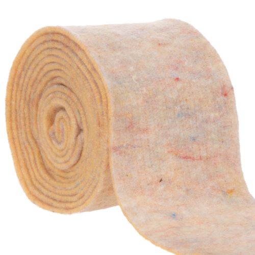 Cinta de fieltro, salvamanteles bicolor de fieltro de lana, naranja/multicolor, 15 cm x 5 m comprar | Floristik24.es