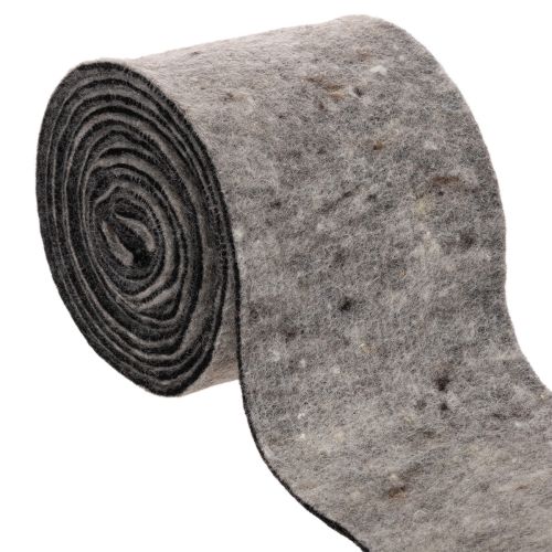 Bisagra para maceta de fieltro de lana bicolor, gris/negro, 15 cm x 5 m comprar | Floristik24.es