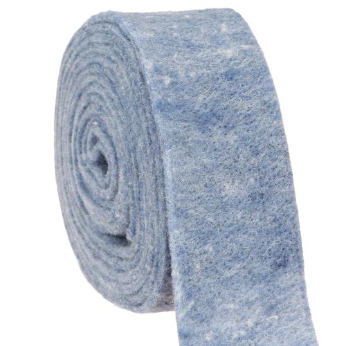 Cinta de fieltro azul 7,5cm 5m