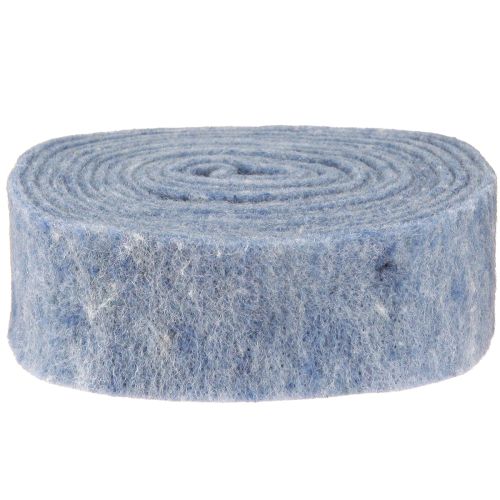 Artículo Cinta de fieltro azul 7,5cm 5m
