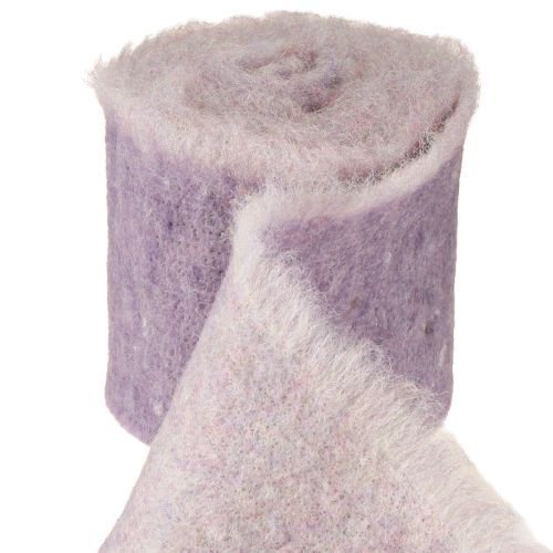 Artículo Cinta de fieltro Franzi fieltro de lana cinta de lana púrpura 2 colores 15cm 4m